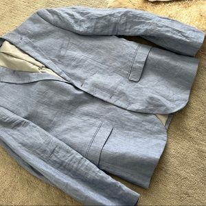 Linen suit.